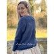 pullover 44786 Blue cotton knit Ewa i Walla - 9