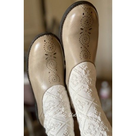 Chaussures 99170 cuir Crème Ewa i Walla - 1