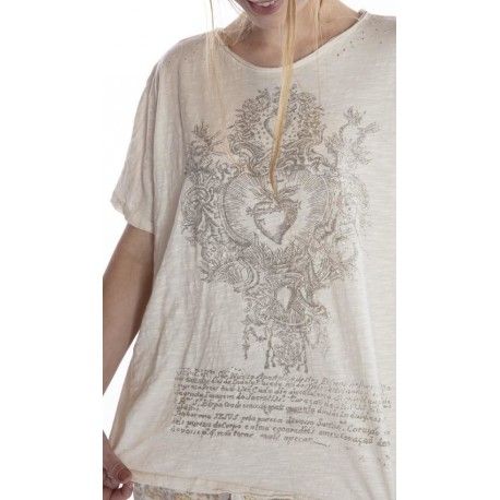 T-shirt Transcendent Love in Moonlight Magnolia Pearl - 1