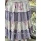 jacket dress FLORETTE floral and purple with small pink dots cotton voile Les Ours - 18