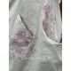 robe ZELIE popeline de coton fleurs et organza prune Les Ours - 9