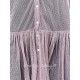 chemise longue MARIE tulle de coton prune à pois Les Ours - 9