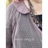 long shirt MARIE plum cotton tulle with dots Les Ours - 8