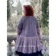 chemise longue MARIE tulle de coton prune à pois Les Ours - 5
