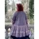 long shirt MARIE plum cotton tulle with dots Les Ours - 5