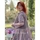 chemise longue MARIE tulle de coton prune à pois Les Ours - 6