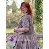 long shirt MARIE plum cotton tulle with dots Les Ours - 6
