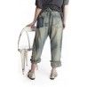 jean's Miner Denims in Washed Indigo Magnolia Pearl - 10