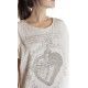 T-shirt Faithful Heart in Moonlight Magnolia Pearl - 11