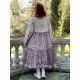 robe MATHILDA coton fleurs avec tulle de coton prune à pois Les Ours - 6