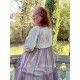 robe MATHILDA coton fleurs avec tulle de coton prune à pois Les Ours - 7