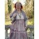robe MATHILDA coton fleurs avec tulle de coton prune à pois Les Ours - 12