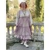 robe MATHILDA coton fleurs avec tulle de coton prune à pois Les Ours - 3
