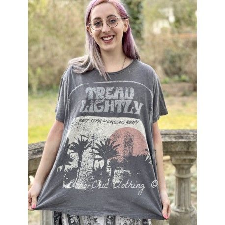 T-shirt Tread Lightly in Ozzy Magnolia Pearl - 1