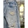 jean's Miner Denims in Washed Indigo Magnolia Pearl - 20