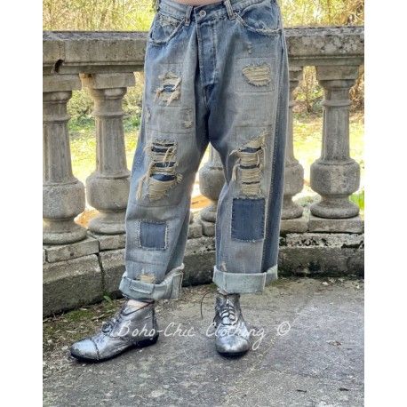 jean's Miner Denims in Washed Indigo Magnolia Pearl - 1