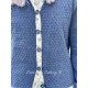 cardigan 44785 Blue cotton knit Ewa i Walla - 9