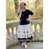 skirt / petticoat 22993 Vintage black embroidered tulle Ewa i Walla - 5