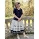 skirt / petticoat 22993 Vintage black embroidered tulle Ewa i Walla - 6
