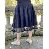 skirt / petticoat 22993 Vintage black embroidered tulle Ewa i Walla - 3