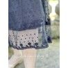 skirt / petticoat 22993 Vintage black embroidered tulle Ewa i Walla - 4