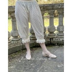 panty / pants 11357 Vintage black dot voile