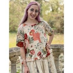T-shirt 44763 jersey Flower print