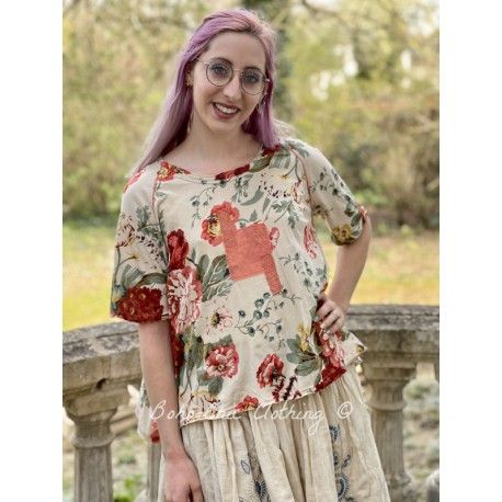 T-shirt 44763 jersey Flower print Ewa i Walla - 1