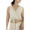 Cache-coeur Faustine in Moonlight Magnolia Pearl - 18