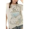 T-shirt Cali Surfs Up in Moonlight Magnolia Pearl - 5