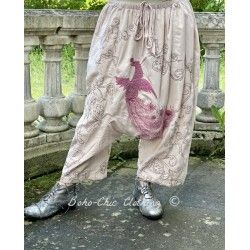 pants Dragon Embroidered Garcon in Lilac Magnolia Pearl - 1