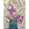 pantalon Dragon Embroidered Garcon in Marigold Magnolia Pearl - 10