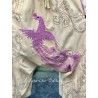 pantalon Dragon Embroidered Garcon in Marigold Magnolia Pearl - 18