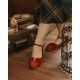 shoes Grifo Scarlet Red Charlie Stone - 11