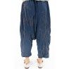 pantalon Dragon Embroidered Garcon in Indigo Magnolia Pearl - 7