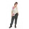 pantalon Charmie in Pinstripe Magnolia Pearl - 16