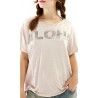 T-shirt Aloha in Faded Lilac