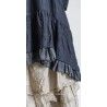 robe LIBERTINE lin noir et volant en voile de coton à carreaux Les Ours - 16