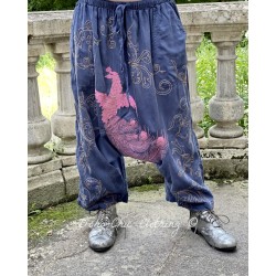 pantalon Dragon Embroidered Garcon in Indigo