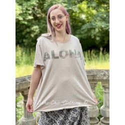 T-shirt Aloha in Faded Lilac