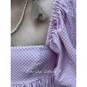 robe French Puff Ice Cream Gingham