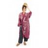 kimono Blessed in Hibiscus Magnolia Pearl - 14