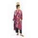 kimono Blessed in Hibiscus Magnolia Pearl - 15