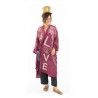 kimono Blessed in Hibiscus Magnolia Pearl - 15