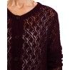 cardigan 44813 laine alpaga Aubergine Ewa i Walla - 17