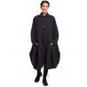 long jacket 66355 Vintage black hemp Ewa i Walla - 12
