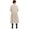 dress 55712 Cream with jade dots cotton voile