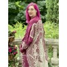 kimono Blessed in Hibiscus Magnolia Pearl - 7