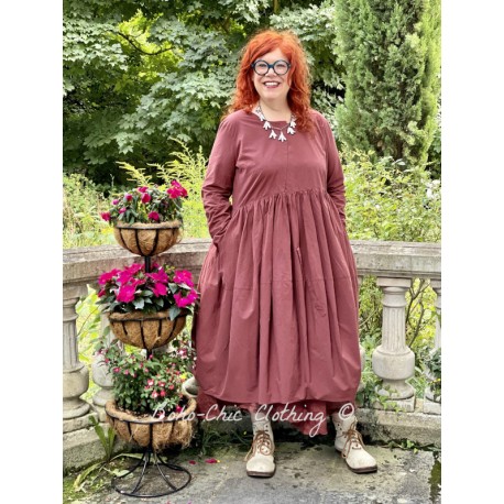 robe 55726 coton Maroon Ewa i Walla - 6