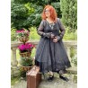 robe 55732 organdie Vintage black Ewa i Walla - 4